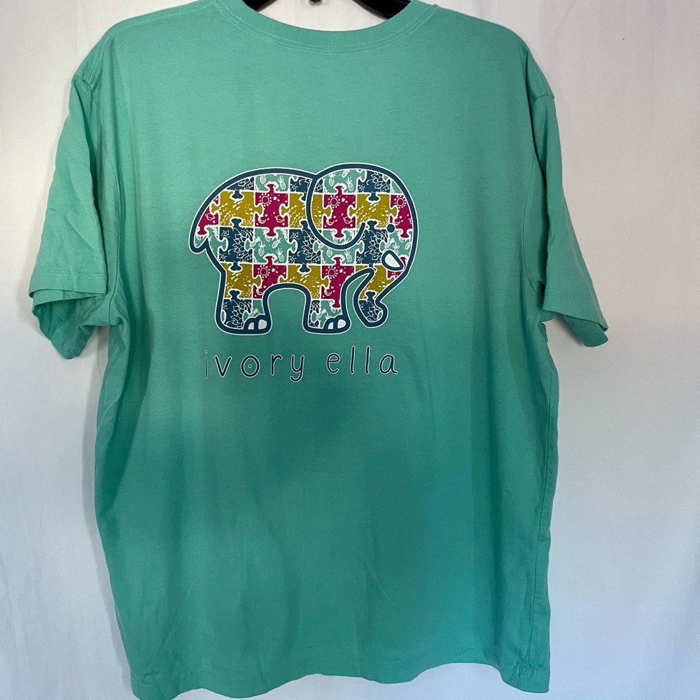Ivory Ella size large sea blue loose fit t-shirt